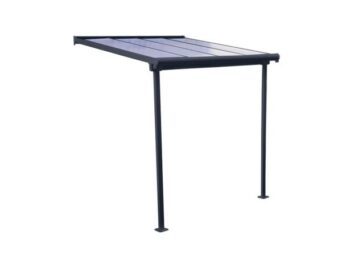 NADSTREEK ZA TERASO PALRAM SIERRA, SIVA/TRANSPARENT 2,3X2,3M